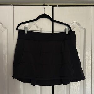 Lululemon Black Layered Tennis Skirt